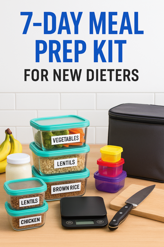 Image of kitchen accessories needed for meal prep.